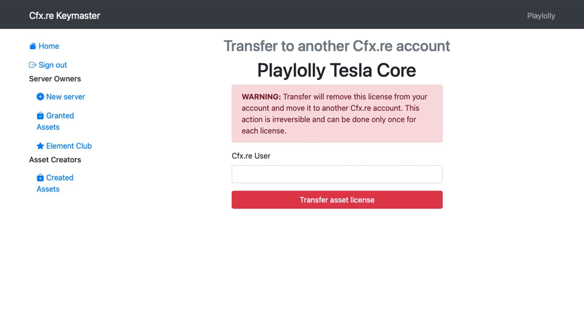 Cfx.re Keymaster Transfer